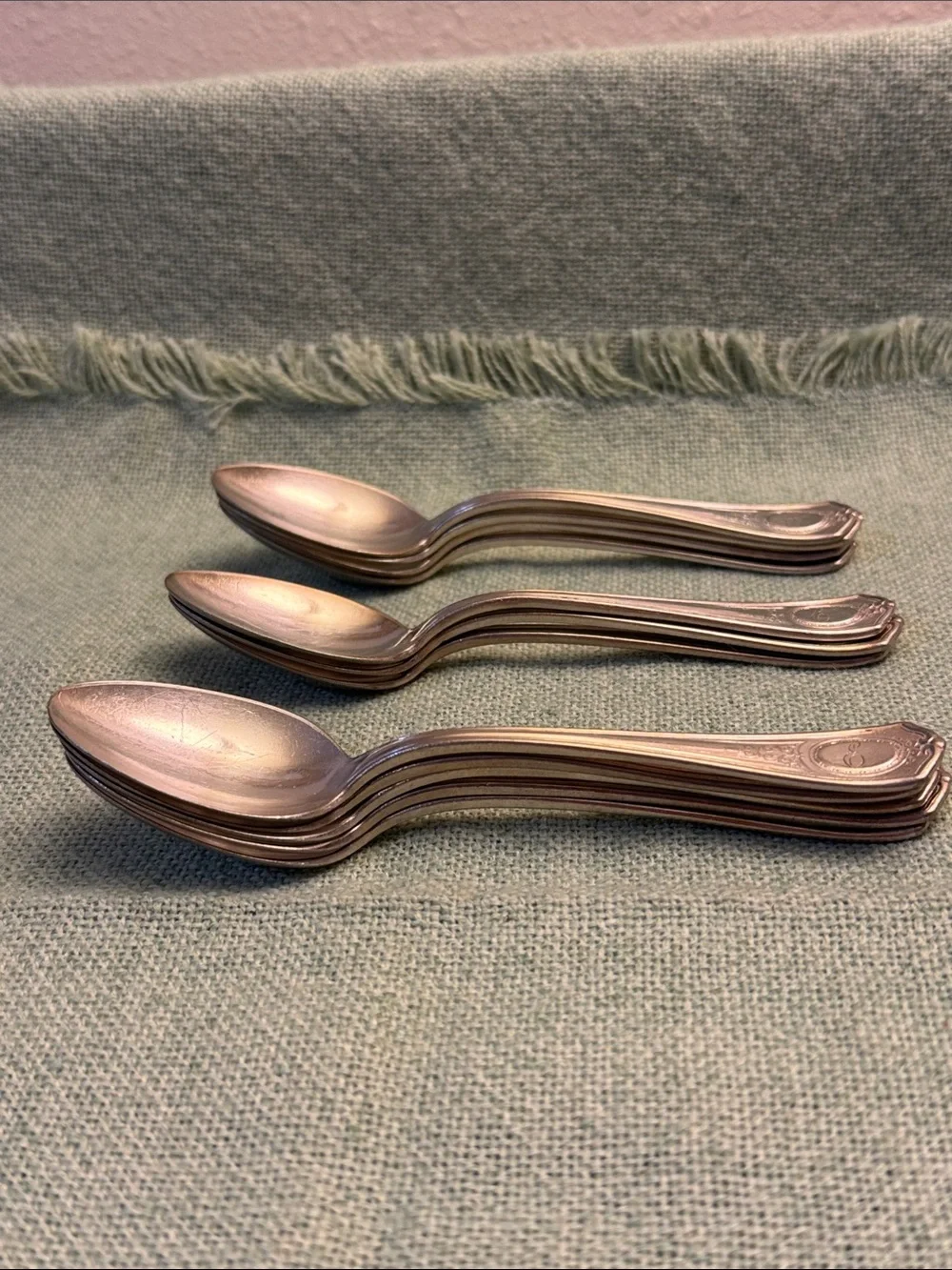 Silver-Tone Stainless Steel Teaspoons- Set of 12